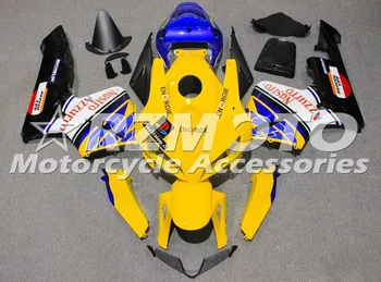 

4 Gifts New ABS Injection Motorcycle Whole Fairings Kit Fit For Honda CBR 600RR F5 05 06 2005 2006 bodywork set yellow blue
