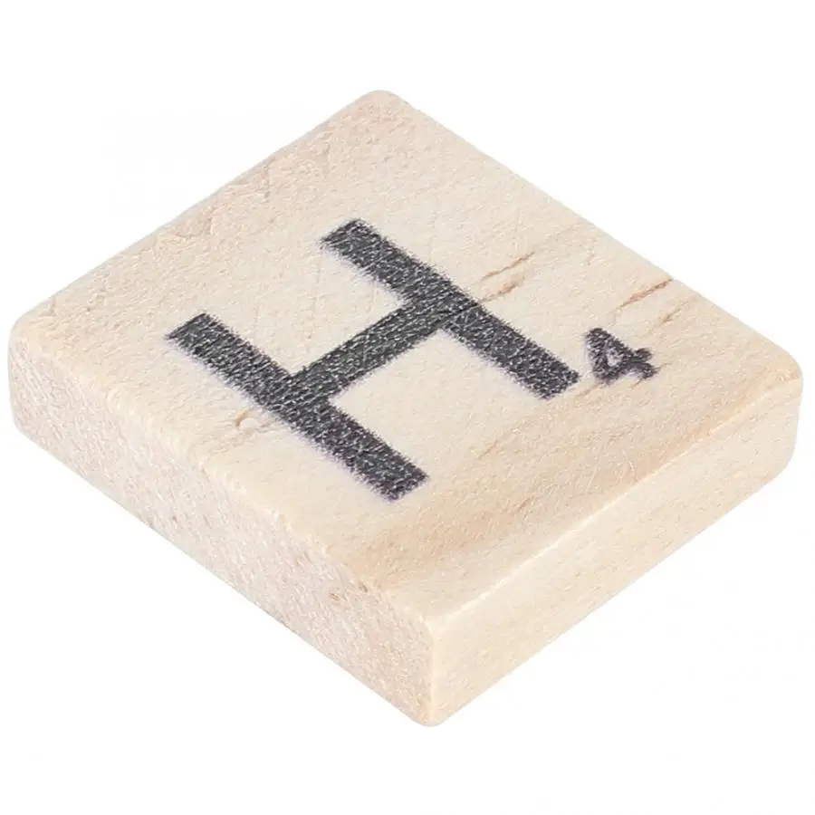 

Home Decoration Accessories Vintage 100PCS Wood Letter Tiles Wooden Alphabet Tiles A-Z Capital Letters For Crafts, Pendants,