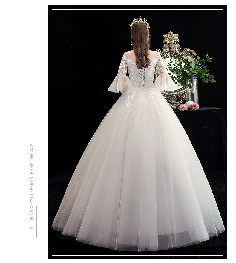 LYG-H22# свадебное платье для невесты, белое, на шнуровке, с вышивкой,, дешевые платья, новинка зимы, рождественские вечерние платья, длинное платье для девочек