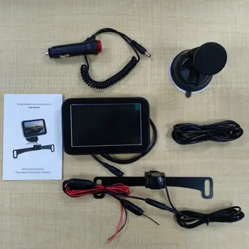 

5" Display Car Monitor Wireless Reversing Camera HD Waterproof Car Rear View Camera Night Vision Backup Camera