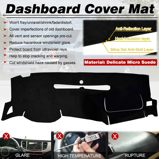 For Chevrolet Tahoe Suburban Avalanche Silverado 1500 Sierra 1500 1999 -  2006 Dash Cover Mat Dashmat Black Dashboard Pad Carpet - AliExpress