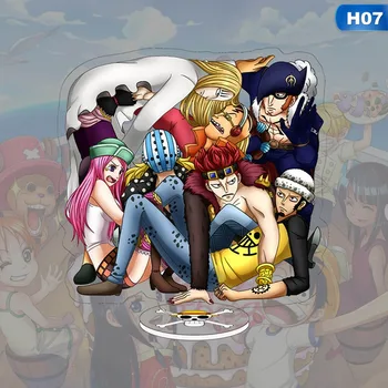 

Anime One Piece Straw Hat Pirates Group Family Acrylic Stand Figure Model Plate Holder Topper Desktop Decoration