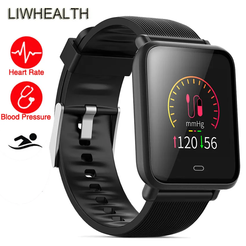 Цветные тонкие Смарт часы для плавания HR/BP фитнес трекер Браслет IOS/Xiaomi/Honor VS Mi Band