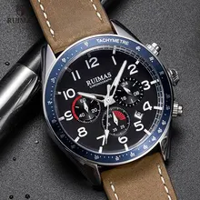 ^^Best Offers RUIMAS Men's Brown Leather Quartz Watches Luxury Chronograph Wristwatch Men Military Sports Watch Male Relogios Masculino 574 ^^Best Offers RUIMAS Men's Brown Leather Quartz Watches Luxury Chronograph Wristwatch Men Military Sports Watch Male Relogios Masculino 574