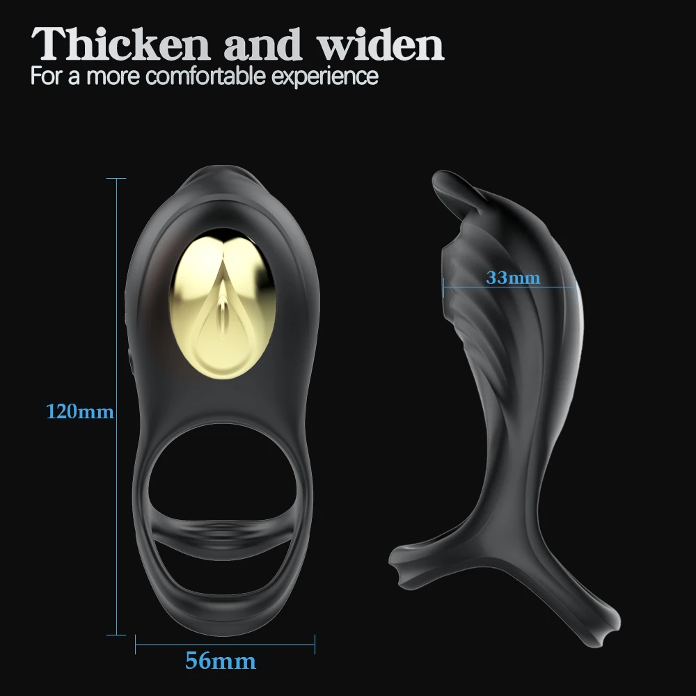 Cock Ring Vibrator Thichen and Widen