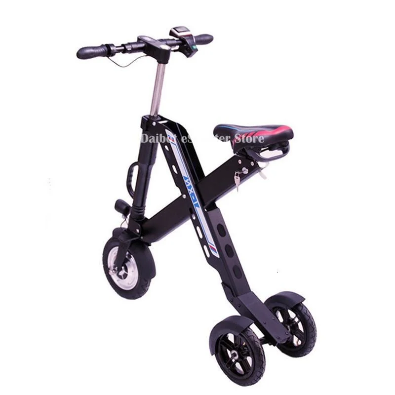 Daibot 3 Wheel Electric Scooter Mini Electric Bicycles 10 Inch 350W 36V Quick Foldable Portable Electric Bikes Adults Women (38)