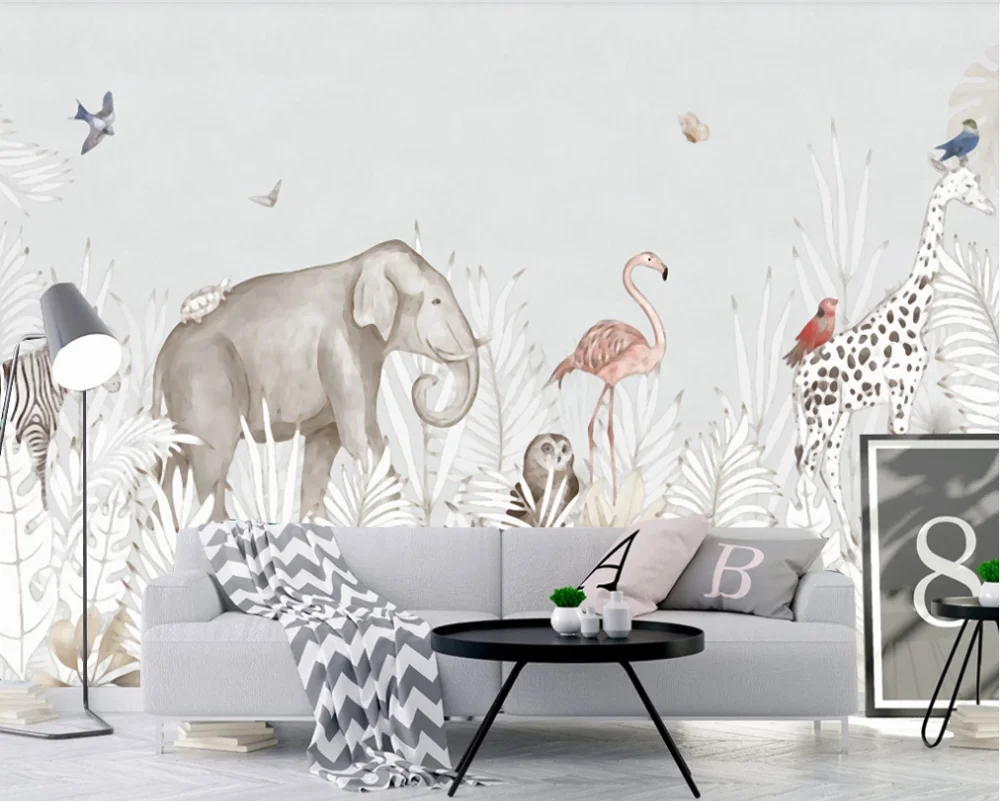 Изготовленный на заказ обои Северное растение в виде кисти современный