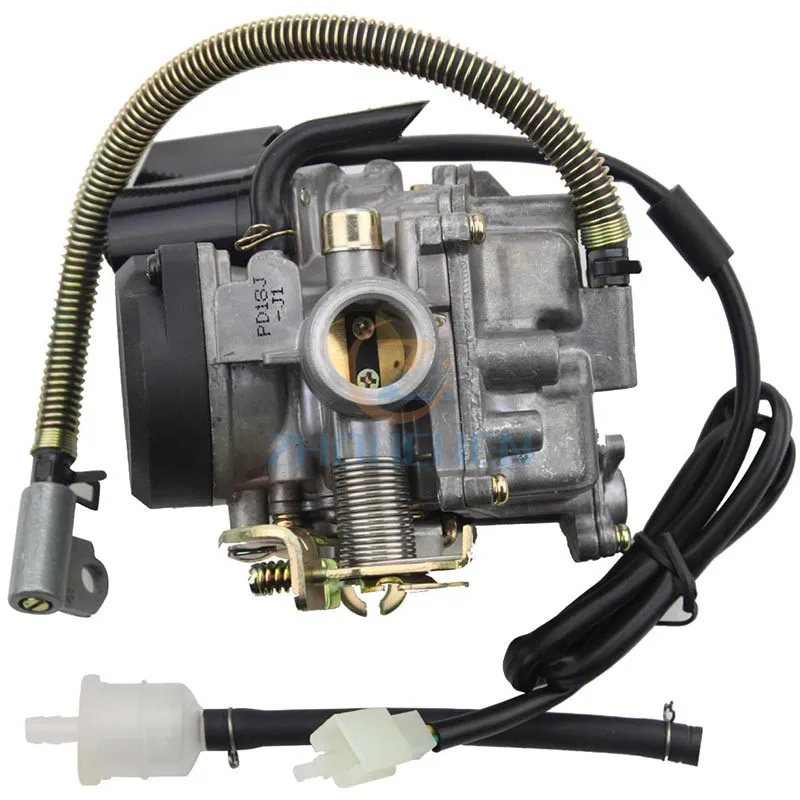 PD18J карбюратор 18 мм carb с дроссельной заслонкой насос для GY6 50cc Мопед ATV картинг
