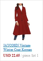 CHAMSGEND Women Wool Long Coat 2019 Autumn Winter Lapel Long Sleeve Woolen Coats Office Overcoat Outwear Abrigo Mujer 1108