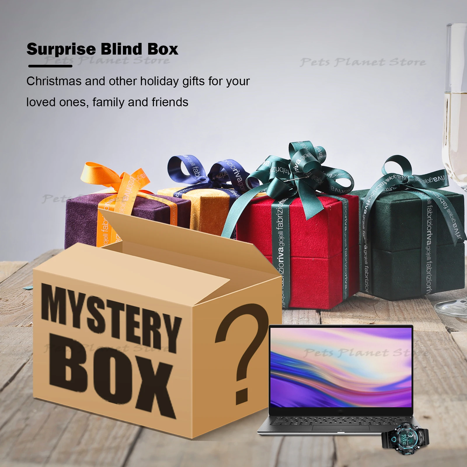 Lucky Box-загадочная фотография ноутбук телефон умные часы и т. д. подарок-сюрприз для