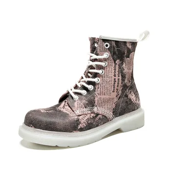 

Women Shoes Genuine Leather Ankle Boots for Women Fashion Black High Top Shoes Woman Spring Autumn Martin Boots Winter Sock Boot