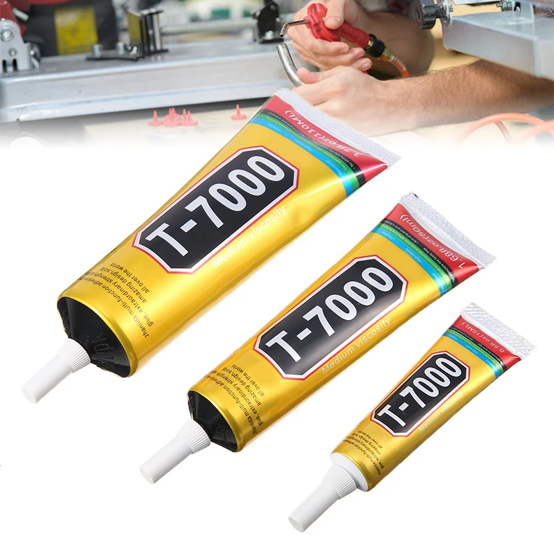 15ml/50mL/100ml New Super Glue T7000 Soft Glue Tube Multi-purpose For Epoxy Resin Adhesive Jewelry Crafts Phone Repair drill combo