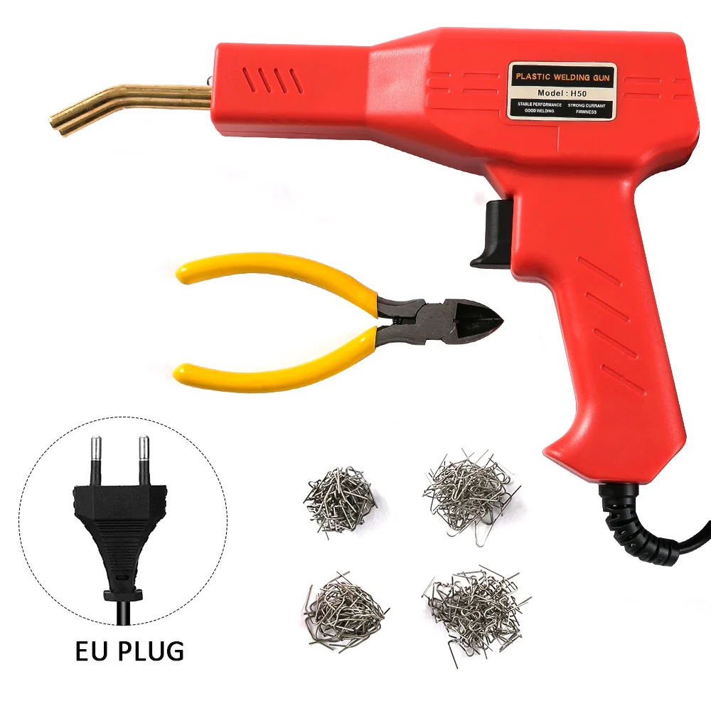 50W Handy Plastics Welders Garage Tools Hot Staplers Machine Staple PVC Repairing Machine Car Bumper Repairing Welding Tool powerful flashlights Flashlights