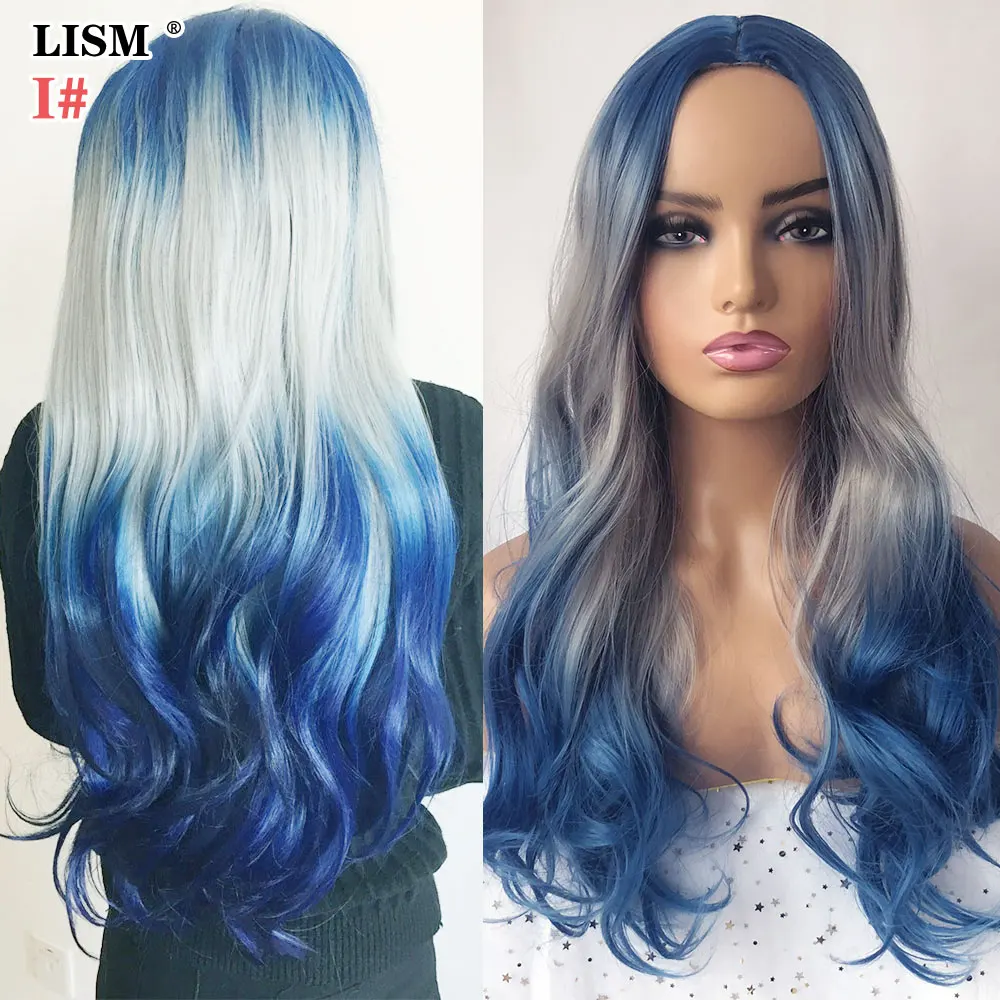Women Synthetic Wig Pelucas De Mujer Perruque Naturelle Harajuku Cosplay Wigs Flequillo Pelo Natural Peruki Damskie Naturalne