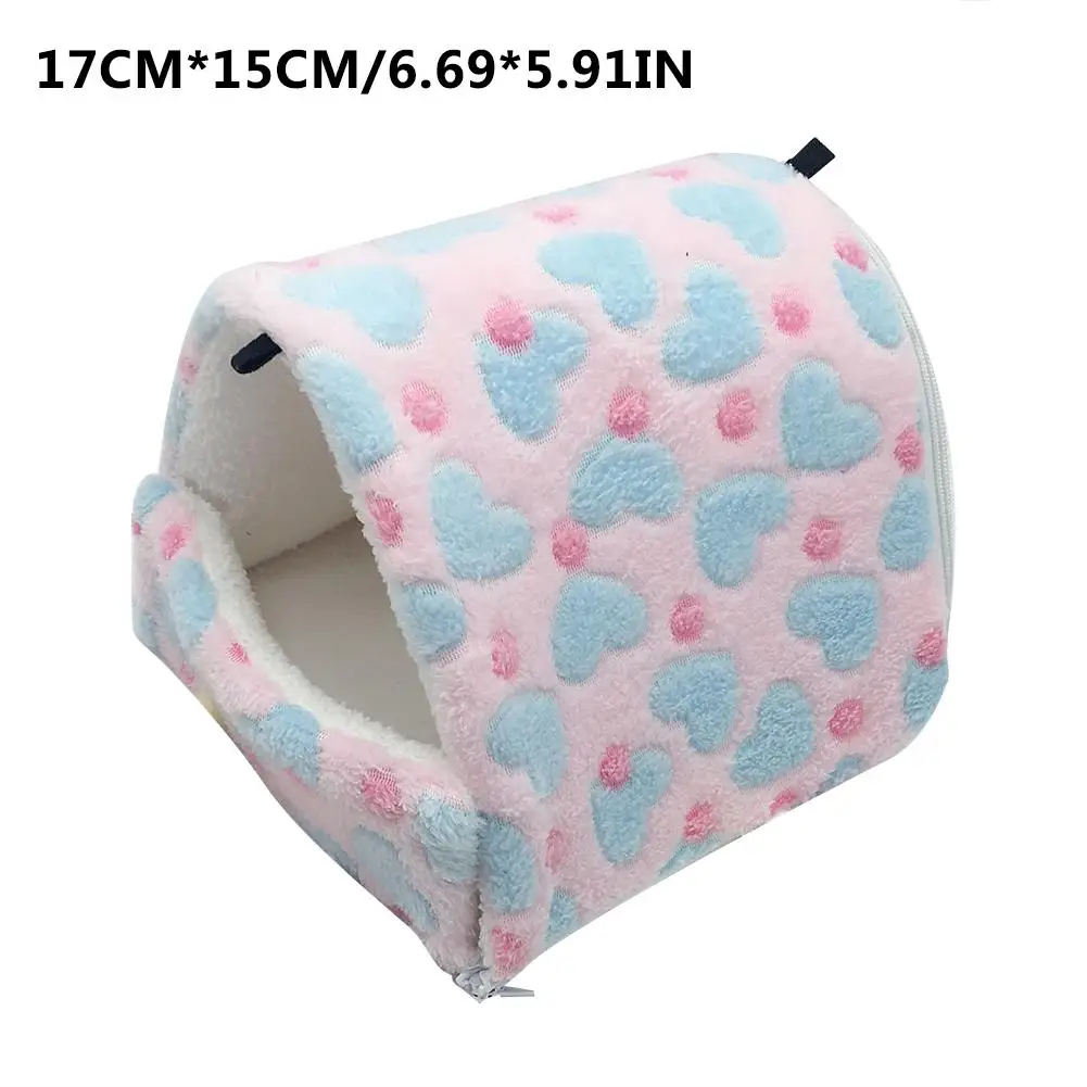 Переноска для хомяка теплое гнездо съемный спальный мешок Chinchillas Rabbit маленькое тканевое гнездо кровать для домашних животных