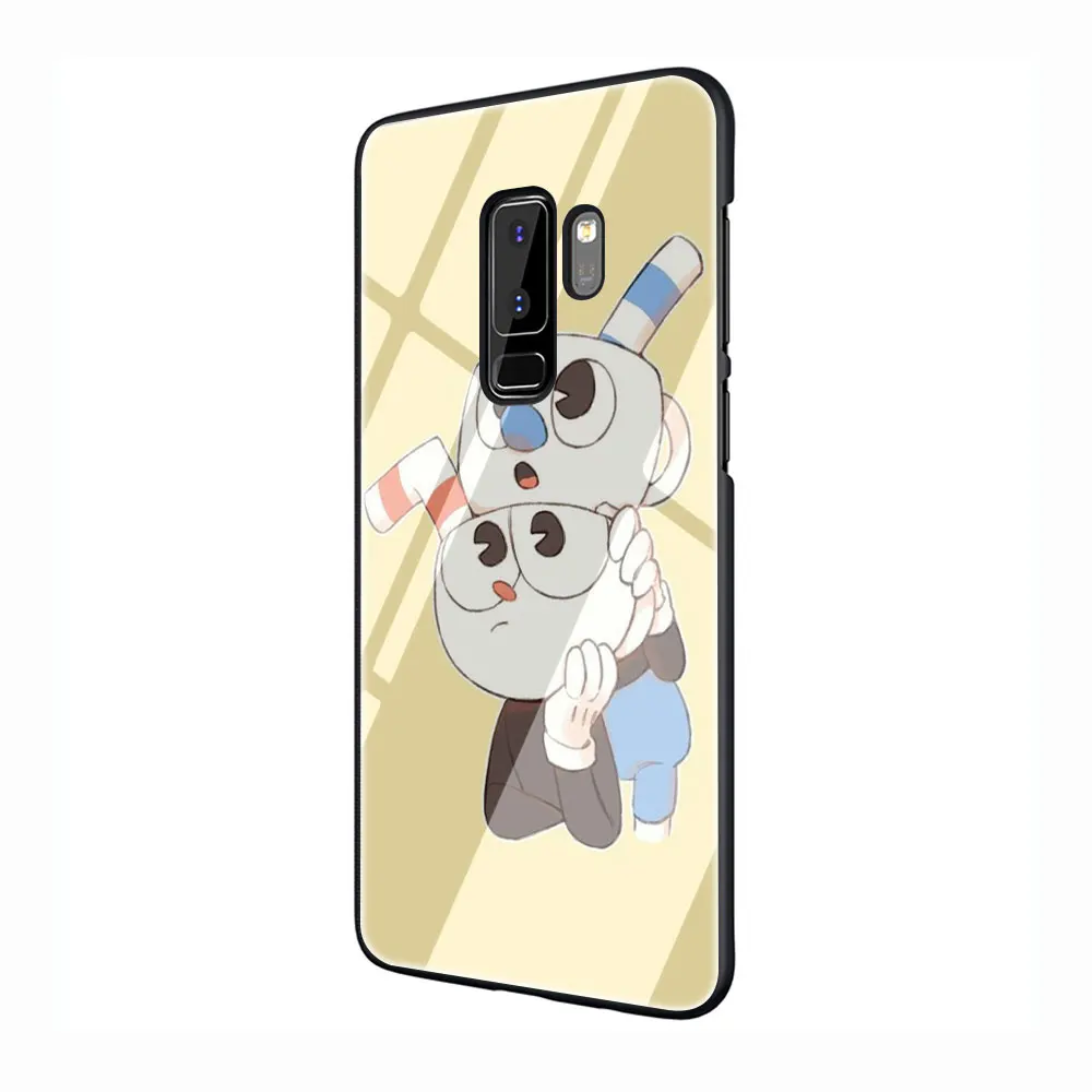 Кубок Мультфильм закаленное Стекло Телефон чехол для Galaxy S7 edge S8 9 10 Plus, Note 8, 9, 10, A10 20 30 40 50 60 70 - Цвет: G8