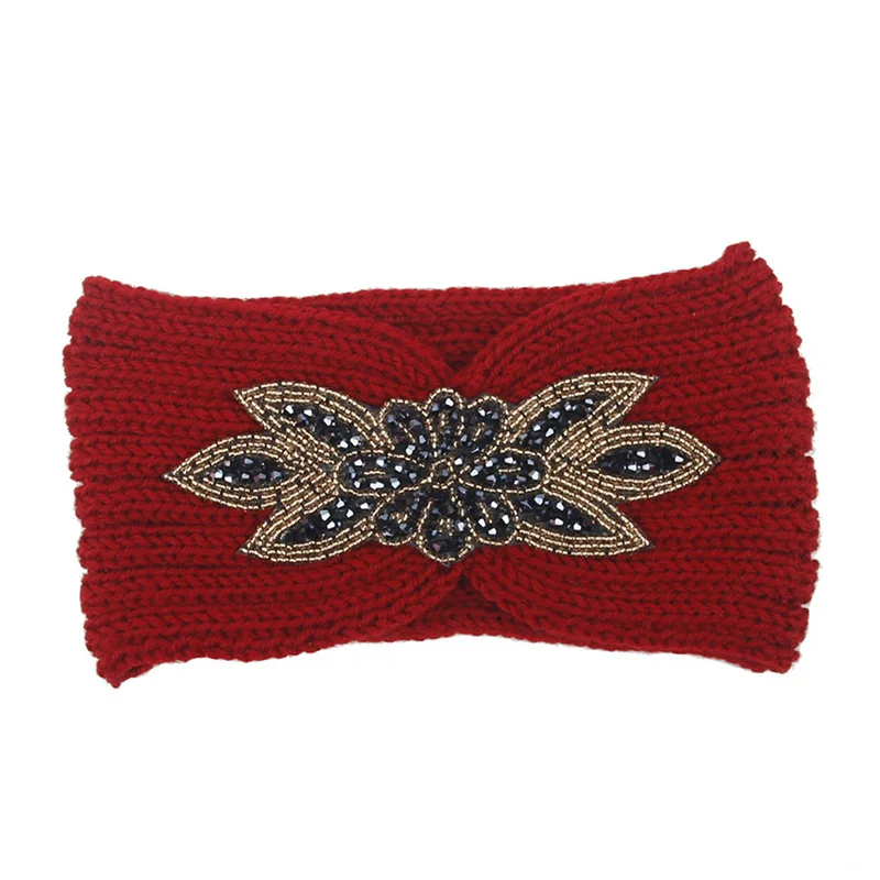 Новое поступление, женские трикотажные повязки, теплая повязка на голову, широкая повязка для волос, повседневные аксессуары для зимы
