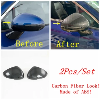 

Carbon Fiber Look Exterior Refit Kit For Kia GT K5 2021 Rearview Mirror Caps Cover Trim Protective ABS Decoration Accessories