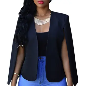 

Women's OL Work Office Lady Long Sleeve Blazer Suit Jacket Casual Coat Outwear