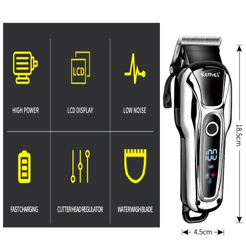 2 Speed Hair Clipper Professional Hair Trimmer for Men Hairdressing Pro Electric Cutting Machine