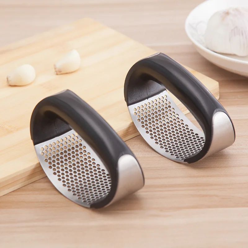 Stainless Steel Garlic Press Rocker Garlic Crusher Squeezer Slicer Mincer  Chopper