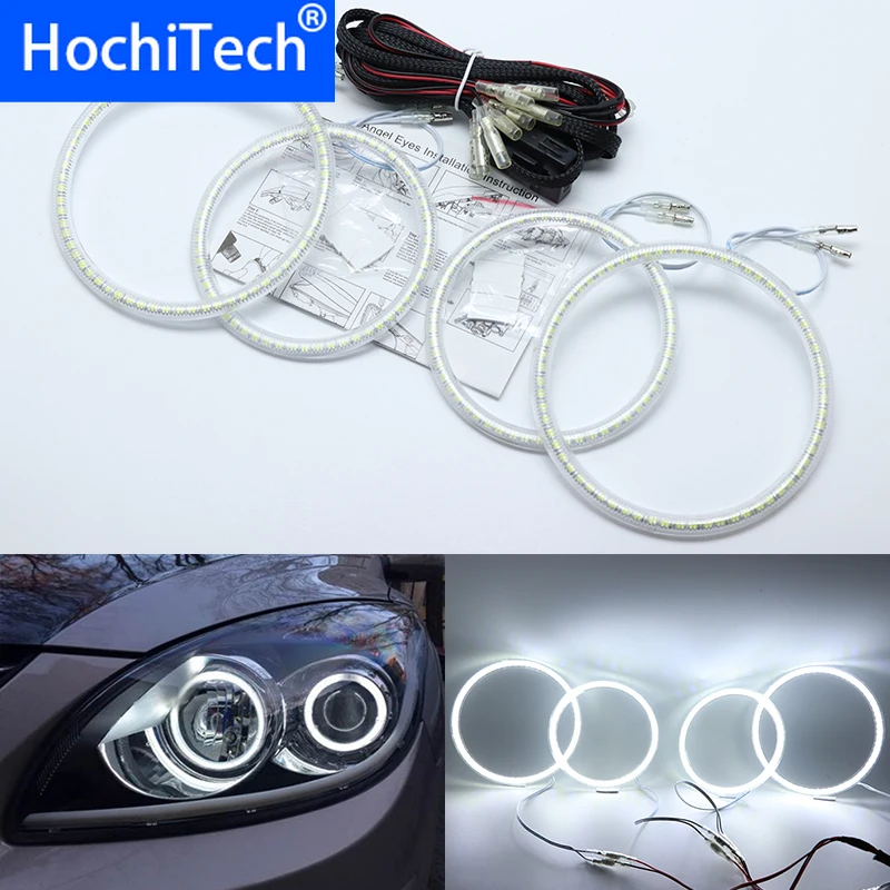 

Для Hyundai i30 2008 2009 2010 2011 ультра яркий SMD белый светодиодный ангельские глазки 2600LM 12V halo ring kit дневной ходовой светильник