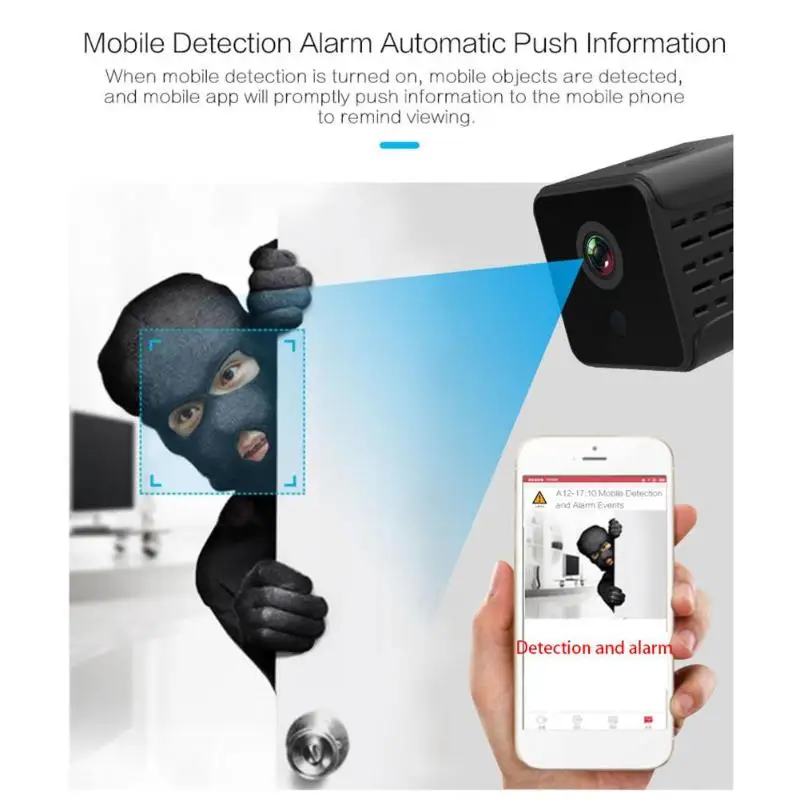 A12 Full HD 1080P мини беспроводная WiFi ip-камера ночного видения домашняя камера безопасности нефоточувствительный фотометрический алгоритм