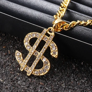 US Dollar Money Sign Pendant Necklaces