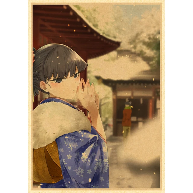 Komyushou Desu Posters Anime Komi Cant Communicate Poster Kraft Paper Vintage Home Room Art Wall Stickers 41