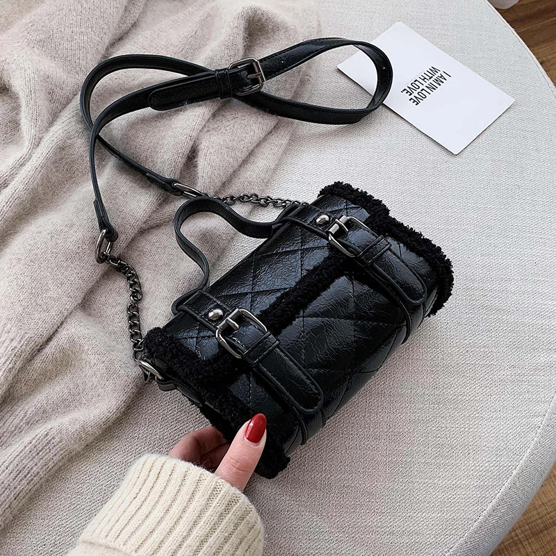 

High Quality Women Handbag 2020 Korean Fashion Casual Plaid Chain Shoulder Messenger Bag Famous Classic Designer Crossbody Bag