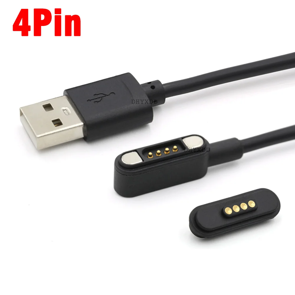 1 Paio 2A Connettore Magnetico Pogo Pin 4 Posizioni Fili Passo 2.2 Mm Caricato A Molla Pogo Pin Maschio Femmina Striscia Di Contatto