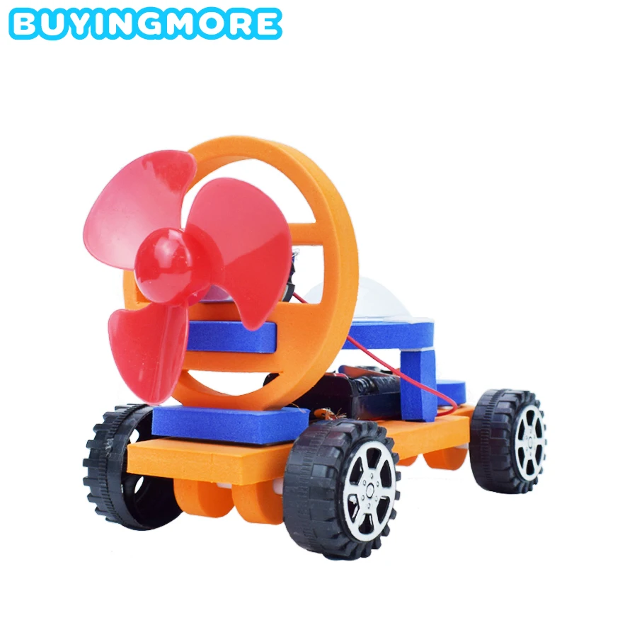 

Wind Power Electric Racing Model Kit Toys for Boys Science Training Child Experiment Handmade Assembly Physics Toy Gifts for Kid