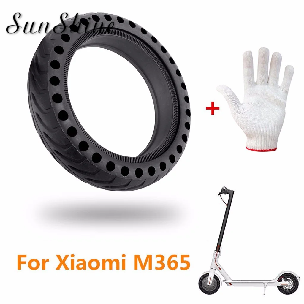 Твердые шины колеса взрывозащищенные шины Замена для Xiaomi Mijia M365 электрический скутер сотовая конструкция Нескользящие аксессуары