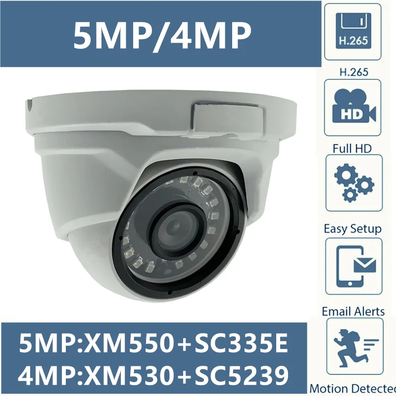 5MP 4MP H.265 IP металлическая потолочная купольная камера Onvif XM550 + SC335E 2592*1944 2560*1440 CMS XMEYE P2P 18 светодиодов ночного видения IRC RTSP|cctv security|dome camerametal dome camera | АлиЭкспресс