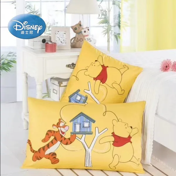 Winnie Disney Новинка хлопок наволочки 2 шт. Mc queen Car 95 замороженная Русалка пара наволочки декоративные наволочки 48x74 см - Цвет: Winnie