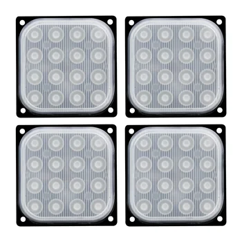 

4X4 LED Truck Strobe Light 12V Emergency Police Flash Colorful Ultra-thin Side Signal Lamp Warning Light For Truck