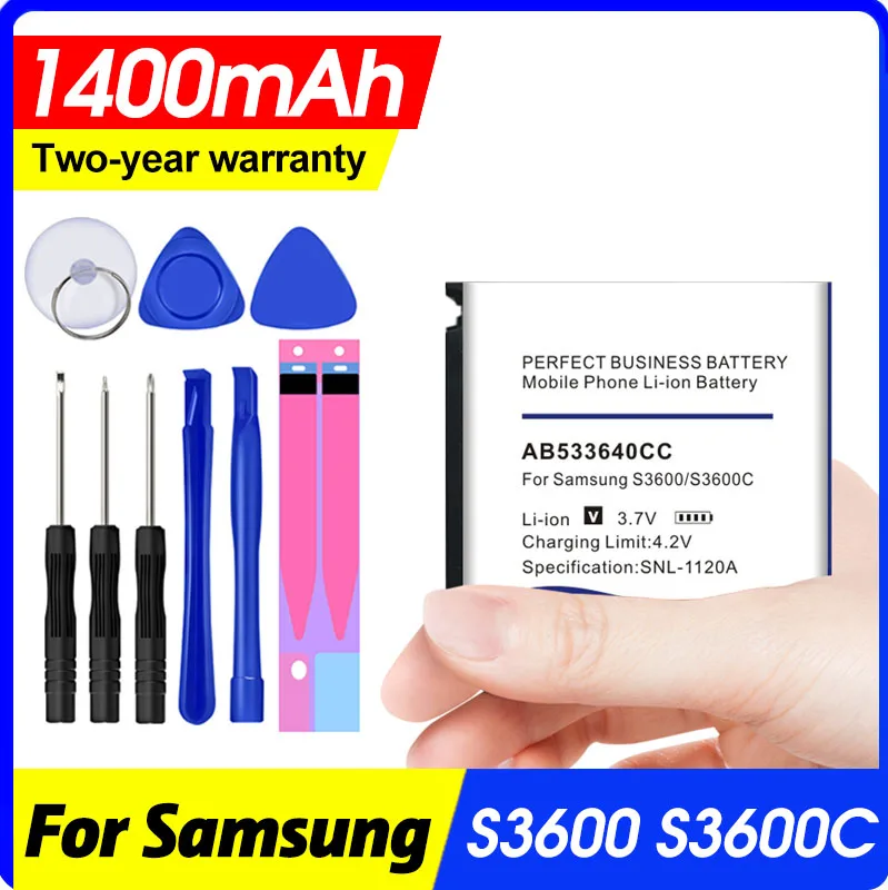 Аккумулятор 1400 мАч AB533640CC AB533640CU для Samsung S3600 S3600C | Мобильные телефоны и аксессуары