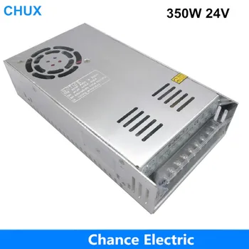 

350W 24V Switching power supply 14.6A Single Output 220V Input S-350W-24V With Fan Regulate AC to DC Led power supply