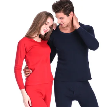 

Size L To 3XL Thermal Underwear Men Winter Women Long Sets Fleece Keep Warm In Cold Weather
