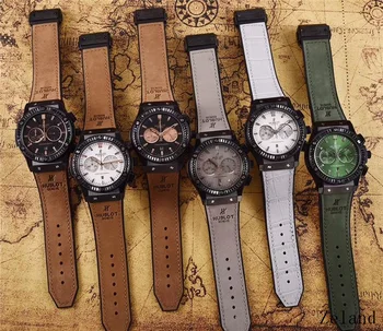 

HUBLOT Luxury Brand quartz Mens Watches Quartz Watch Stainless Steel Strap men's wristwatch classic business dress men's watch