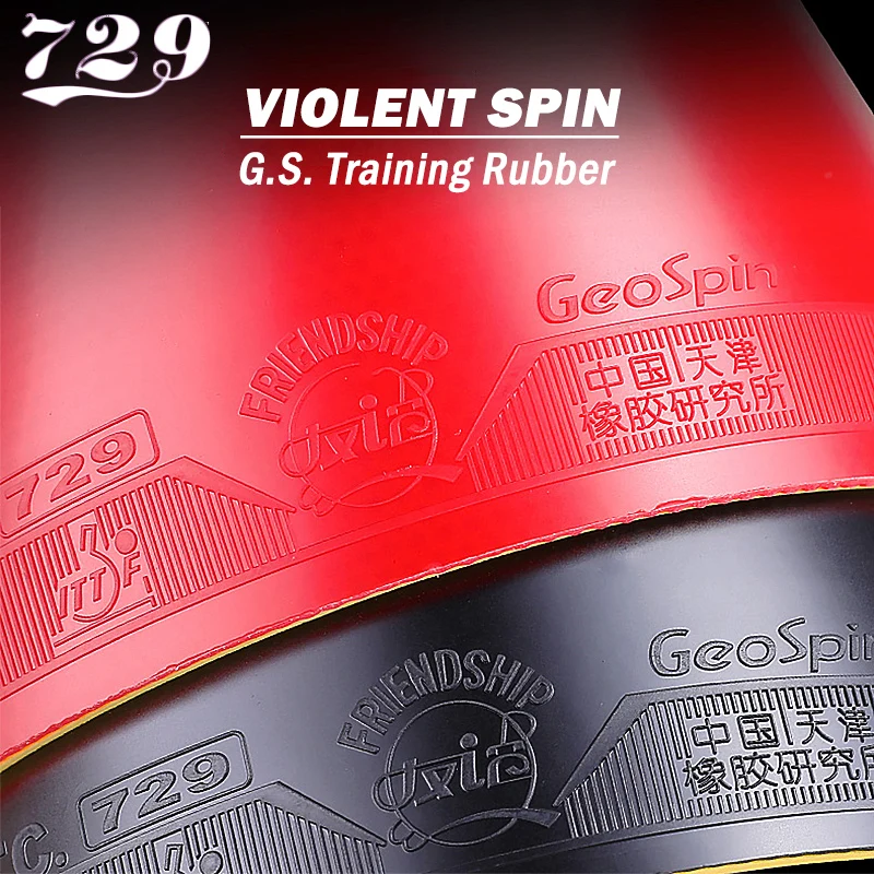 729 Friendship GS Training Table Tennis Rubber RITC Geo Spin Ping Pong Rubber Soft and Good Control friendship 729 presto spin speed 2018 new non sticky rubber macroporous sponge table tennis rubber ping pong sponge