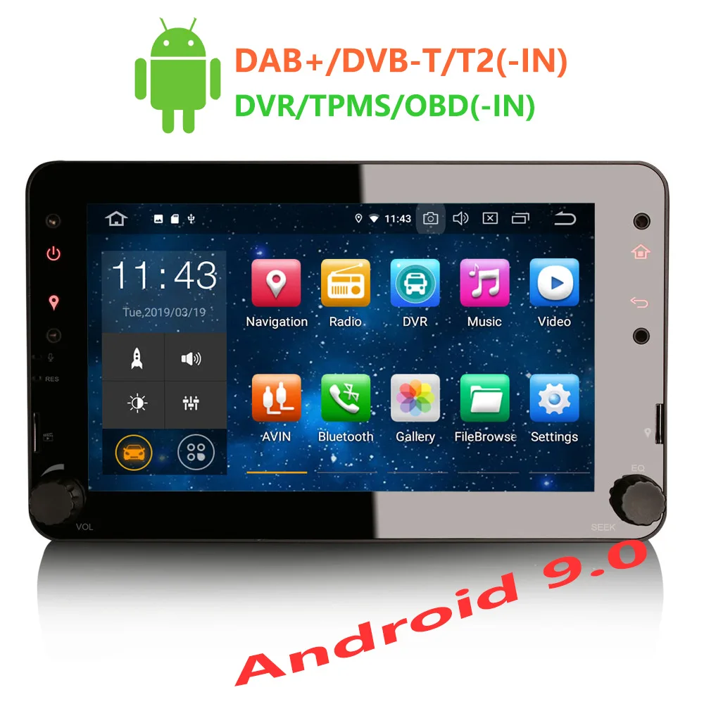 Автомагнитола Erisin ES4820R 7 дюймов android 9 0 2 Гб ОЗУ PX30 DAB OBD WIFI 3G для Alfa Romeo Spider 159 Brera |