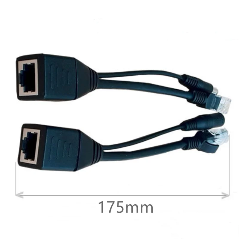 2 шт. кабель адаптер POE RJ45 инжектор Сплиттер Комплект экранированная лента пассивная мощность над Ethernet12-48v синтезатор сепаратор комбинер