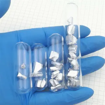 

5 grams High Purity 99.995% indium in Metal Lumps Glass bottle packing