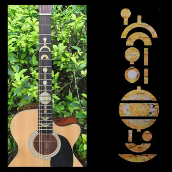 

10PCS Guitar Fret Inlay Stickers Imitation Abalone DIY Fretboard Neck Decals Marker For Acoustic Electric Guitar