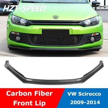 

Scirocco S Style Carbon Fiber Front Bumper Lip Spoiler Diffuser For VW Scirocco Standard Bumper OSIR Style Car Body Kit 09-14