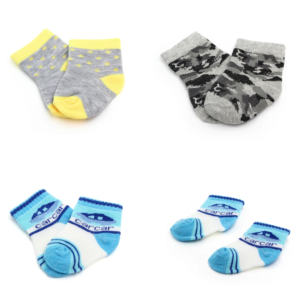 Imcute 7 пар/лот носки для малышей из хлопка, Детские носки для девочек хлопковый комплект для новорожденных, для мальчиков, хлопковые носки для детей ясельного возраста, одежда для малышей аксессуары для детей от 0 до 6 месяцев