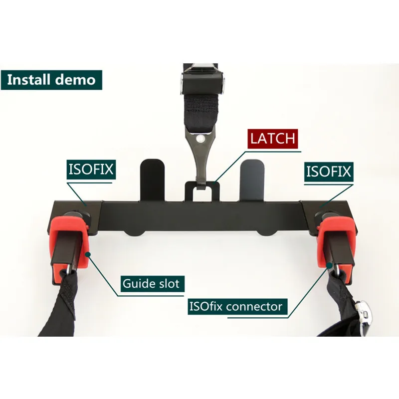 Isofix защелка Безопасность адаптера Универсальное крепление ISOFIX Base внедорожник
