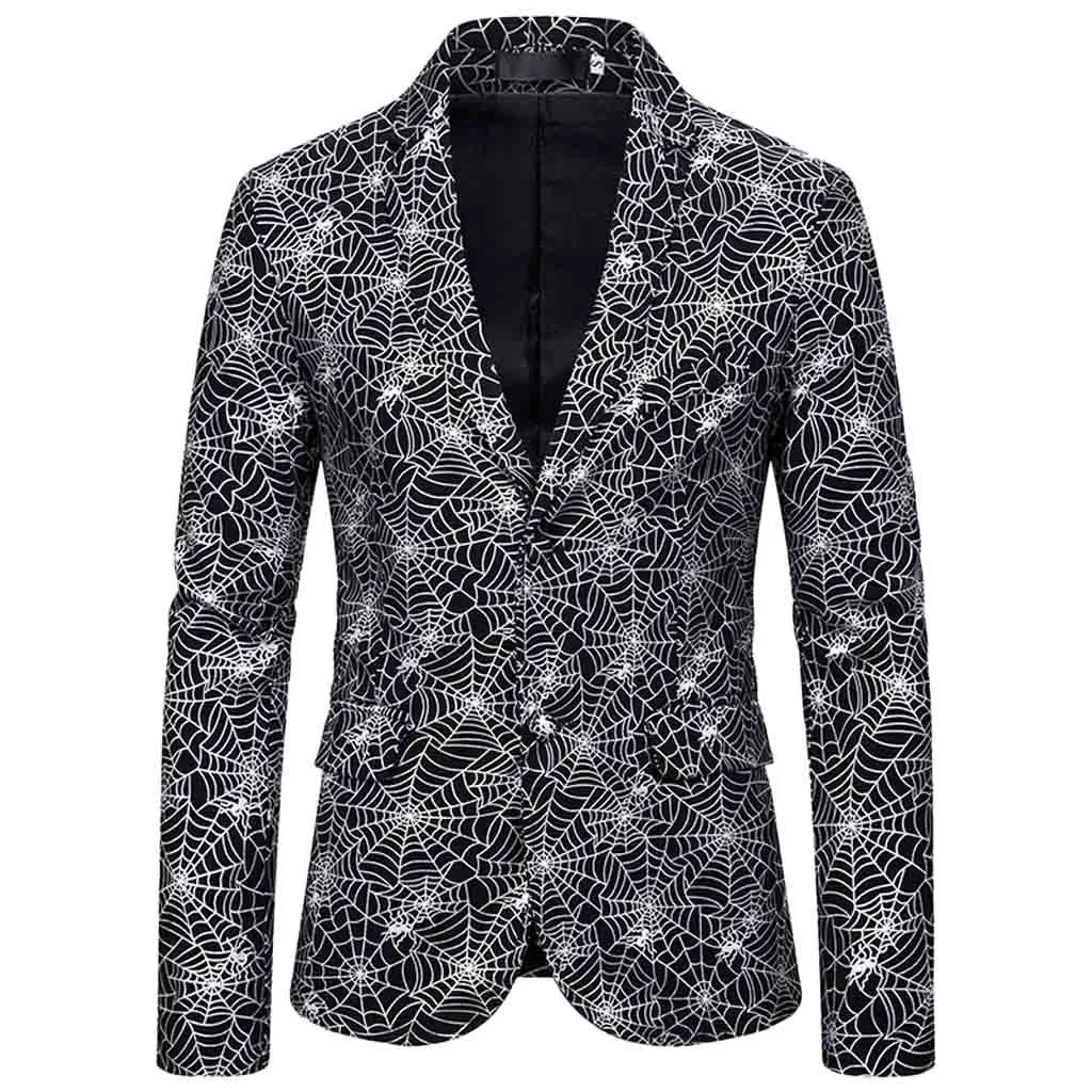 

Nice Gold Stamping Men Blazers Costume Casual Single-breasted Plus Size Christmas Eve Party Suits Blazers Jacket Outwear Coats