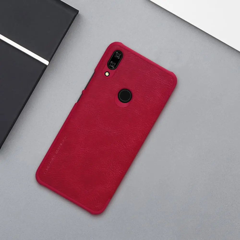 Чехол книжка NILLKIN для Huawei P Smart Z оригинальный кожаный чехол серии QIN с карманом
